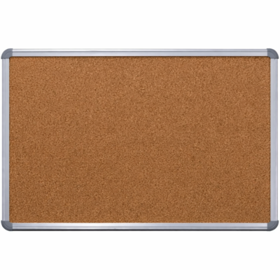 Anodized Aluminium Frame Cork Board -  Sturdy, Waterproof for School, Office, Home