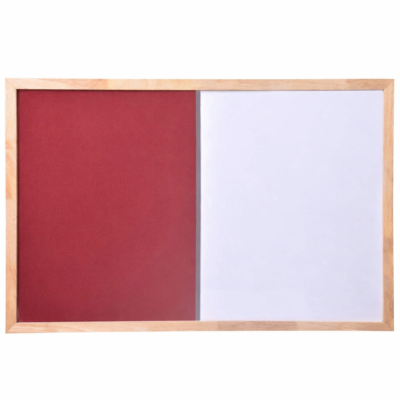 WOODEN FRAME WHITE AND MAROON COMBINOTION